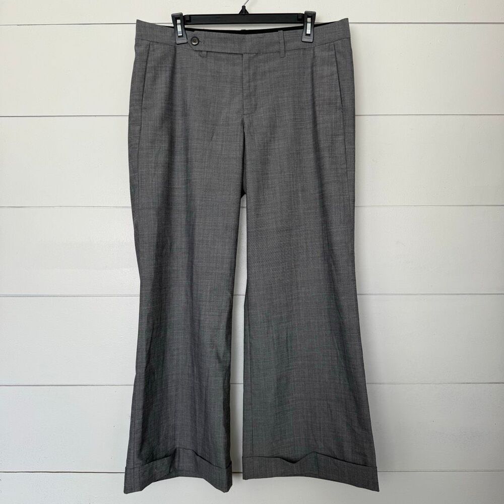 Gap Women’s 12 Ankle Gray Wool Blend Pants Dress Career Office Core